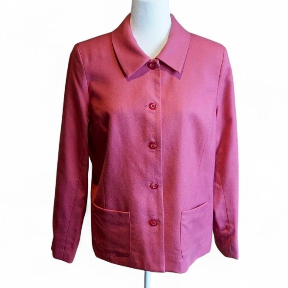 💚 VINTAGE APPLESEED'S Pink Wool Coat Jacket (12P)